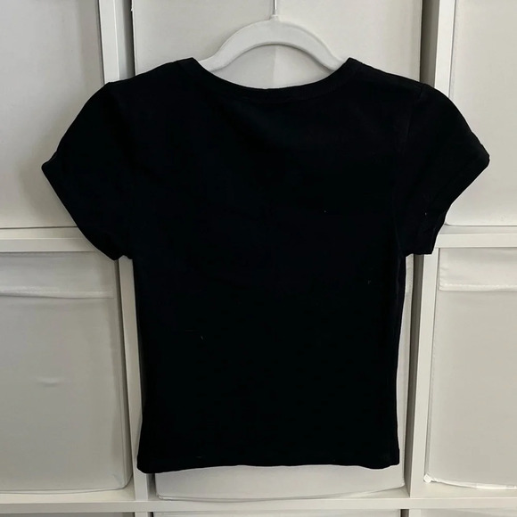 White Fox Black Graphic Tee Size Small - Picture 3 of 3